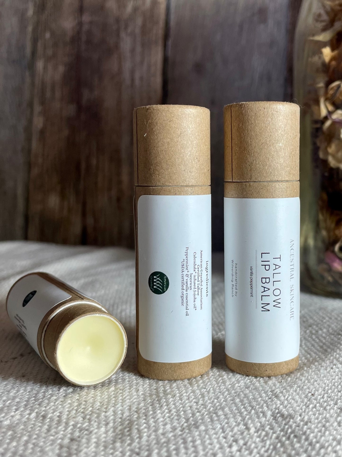 Tallow lip balm